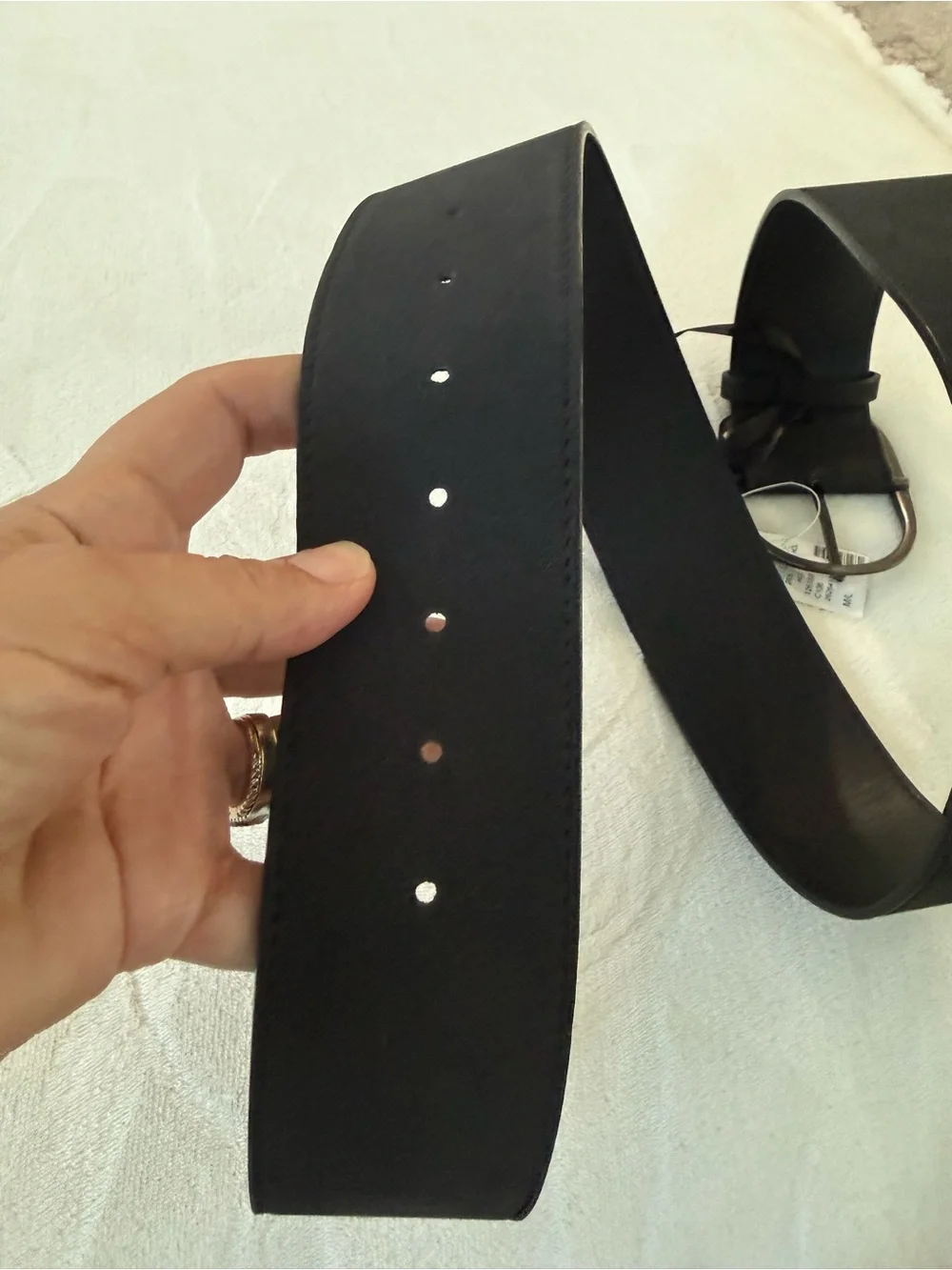 Women’s Black Belt Size M/L NEW 43”